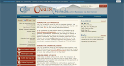 Desktop Screenshot of cityofcarlin.com
